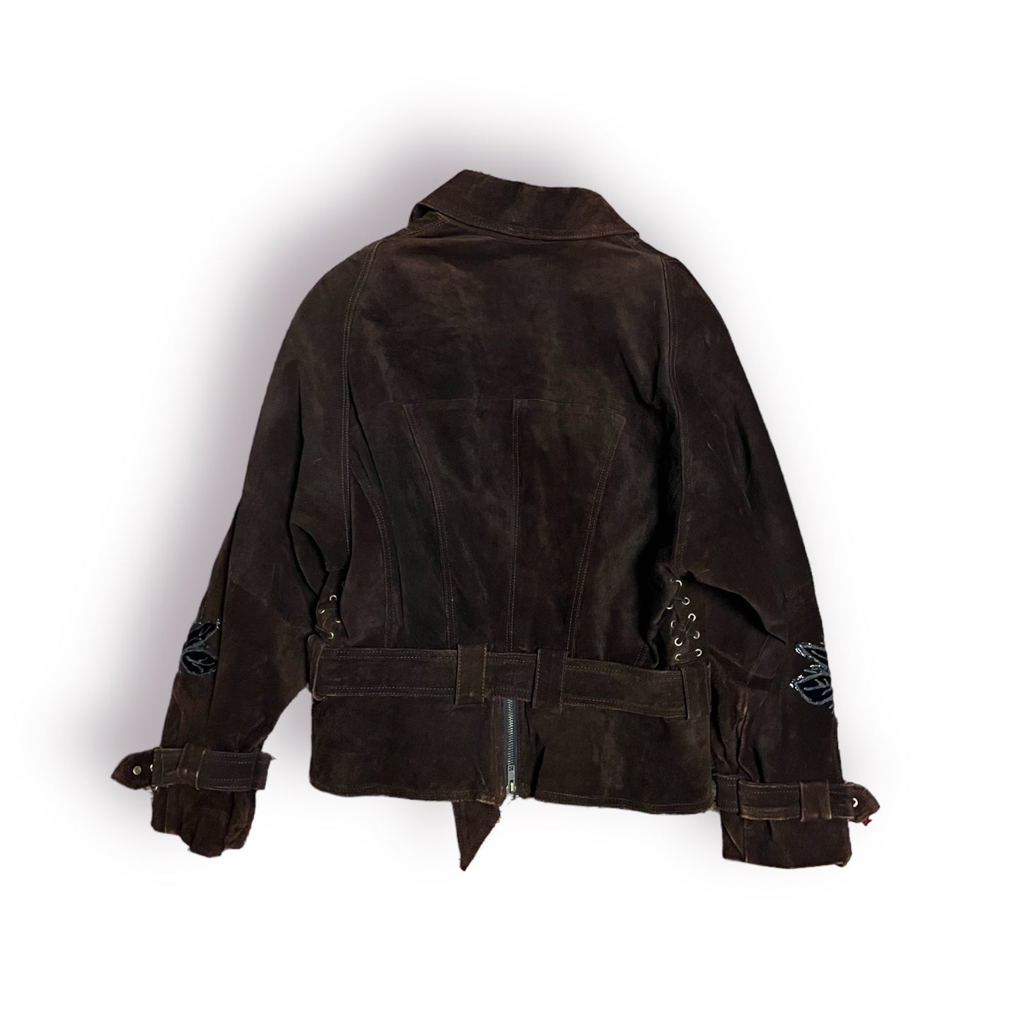 80’s Folkloric Leather Biker Jacket