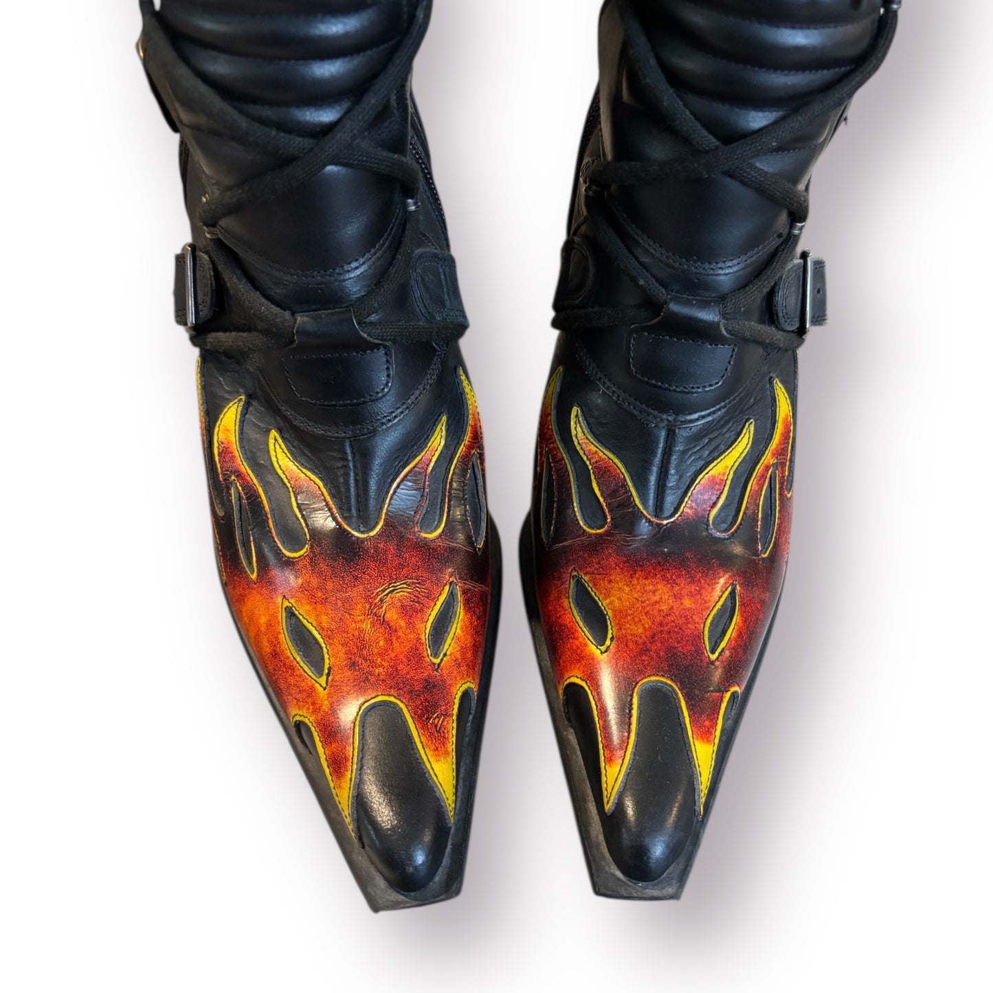 Y2k New Rock Flame Boots