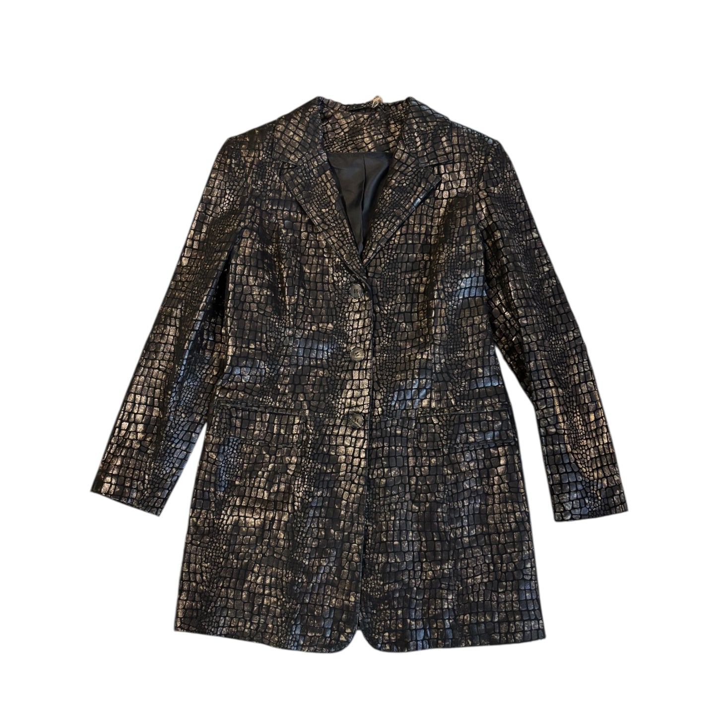 90‘s Croco Leather Coat